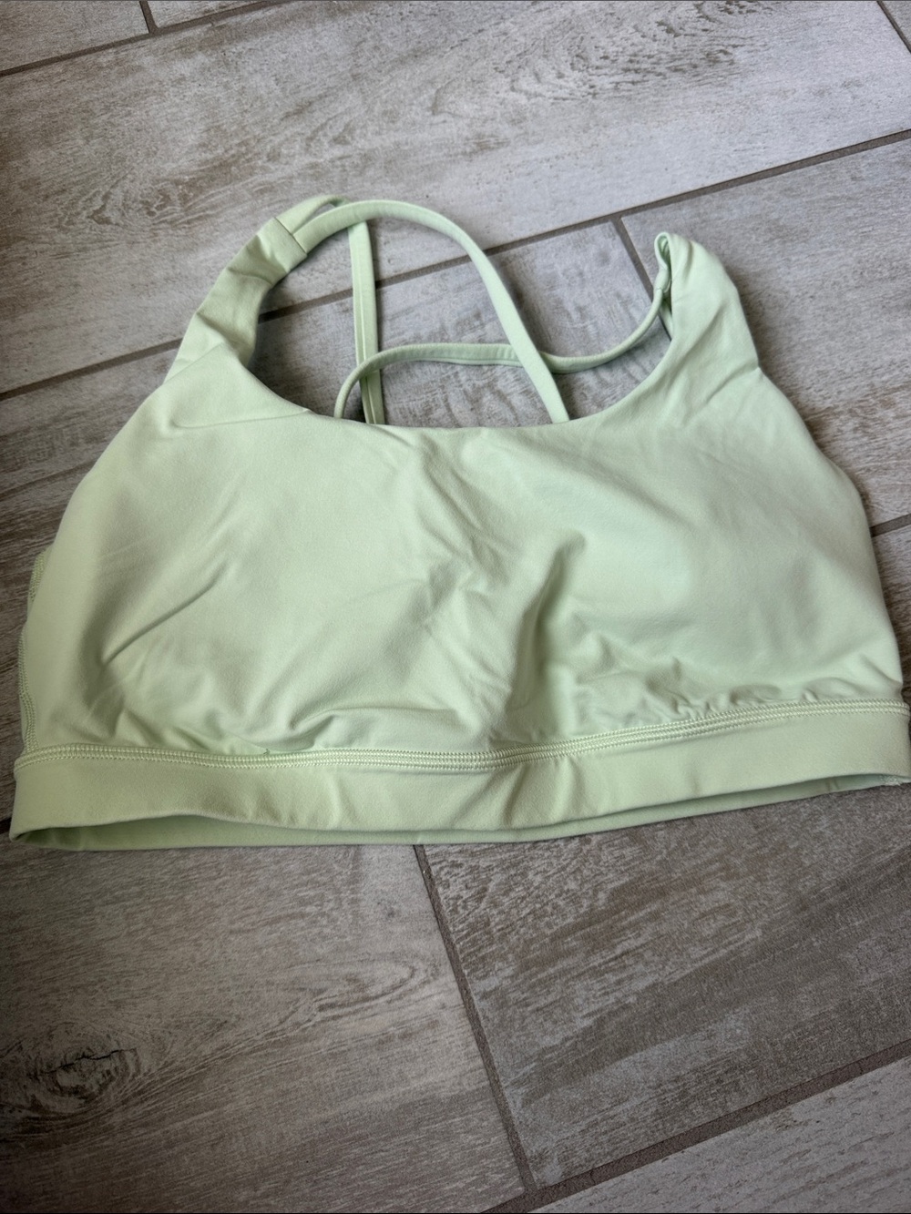 lululemon athletica Light Green Double-Strap Sports Bra
